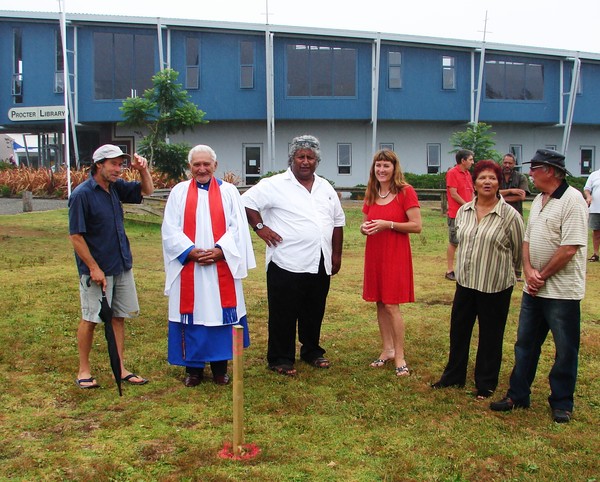  site blessing for the new sculpture